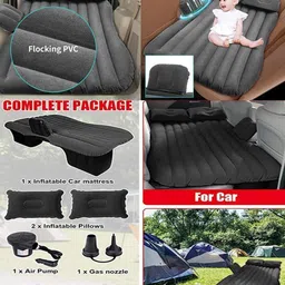 dharu Black Inflatable-Bed DN214 Universal Fit Car Inflatable Bed Car Inflatable Bed image 2