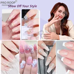 proroop Poly Nail Extension Gel Kit for Builder Gel UV Nail Art Kit Nail Extension Set image 5