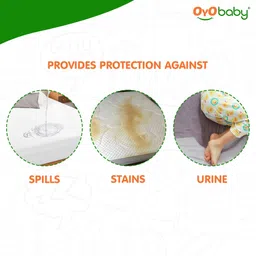 oyo baby Fitted Double Size Waterproof, Stretchable, Breathable Mattress Cover image 4