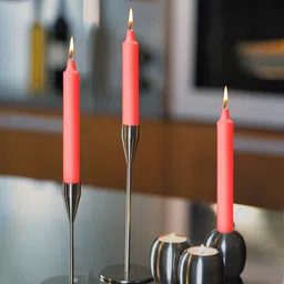 asidea Plain 30 stick candles for home decor, birthday, Diwali, Party Candle image 2
