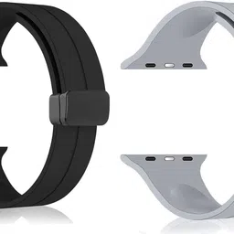 BLACK LOVIES Soft Silicon Magnetic Smart Watch Strap Belt for Ultra Watch 49 mm, Series 8 / 7 45 mm, Series 6 / 5 / 4 44 mm, Series 3 / 2 / 1 42 mm, T800 Ultra, Watch 8 Ultra, i8 Pro Max, W26, T800 Smart Watch Strap-picture-20