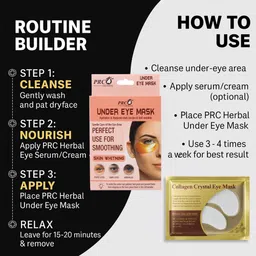 prc herbal Unisex Under Eye Mask for Hydrating & Anti-Wrinkle Under Eye Patches (Pack of 1) image 4