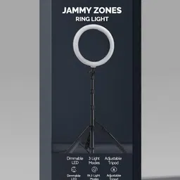 JAMMY ZONES Professional 10''LED Ring Light 7ft Tripod Stand tiktok,Reels 3 Color Modes Z142 Ring Flash-picture-35