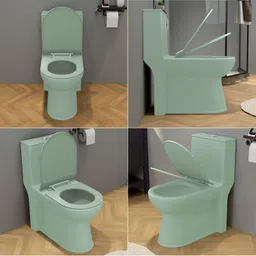 plantex Ceramic Rimless 1pcs Western Toilet/Water Closet/Commode With Seat-S Trap Outlet (APS-746) Western Commode image 5