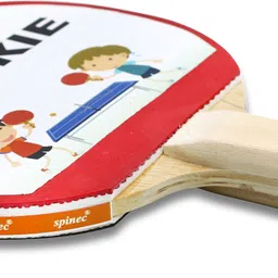 spinec Rookie Table Tennis Playset Red, Black Table Tennis Racquet image 4