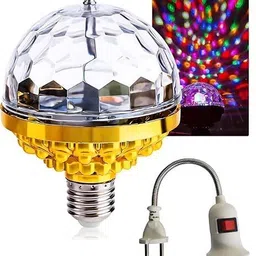 shukan enterprise Rotating Magic Ball Light with Lamp Holder for Home Party & Decoration Single Disco Ball-picture-20