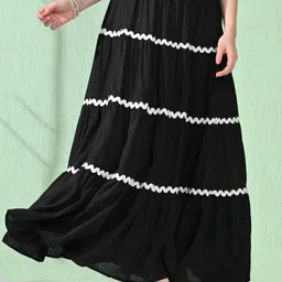 amar fashion Women Solid Regular Black Skirt-picture-26