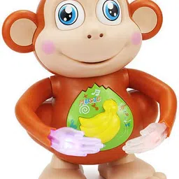 littlin Funny Dancing Monkey Musical Toy with Light & Sound (Pack of 1) image 1