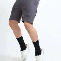 q-cut Self Design Men Grey Casual Shorts-picture-14