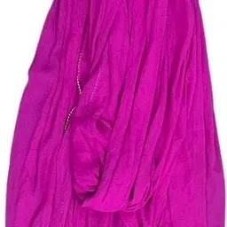 Chiffon Solid Pink Women Dupatta-image-1