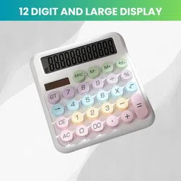frony Desktop Calculator, 12-Digit Large LCD and Large Buttons for Office, Homes B134 Basic Calculator-picture-17