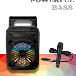 bogx 829 Bluetooth Wireless Speaker with Mic | Compact Portable Design 10 W Bluetooth Party Speaker-image-3