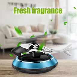 zulustyl New Helicopter Alloy Solar Car Air Freshener-20 Portable Car Air Purifier image 4