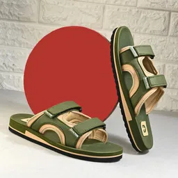 footup Newly Launch Stylish | Cushioned | Comfortable | Breathable | Adjustable Strap Men Slippers-picture-10