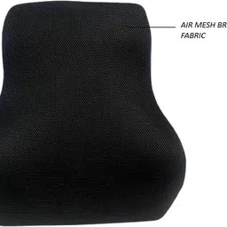 snug stuff Grey, Black Fabric Car Pillow Cushion for Universal For Car image 3