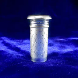 kmj pure silver dabbi/box for multipurpose use, sindoor box for women (wt. 13 grams) Decorative Showpiece-5.5 cm image 2