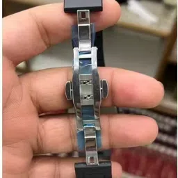 terizla Butterfly Buckle Analog Watch Analog Watch - For Men & Women POLYCARBON Black Dial Quartz Unisex PCBU13 With Strap Adjuster Tool image 2