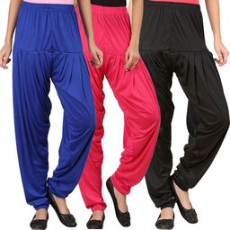 wellfitlook Solid Cotton Viscose Blend Women Harem Pants-picture-45