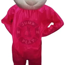 JUMP N PLAY Velvet Pink Rabbit Costume (6 Feet) Elders Halloween Costume-picture-20