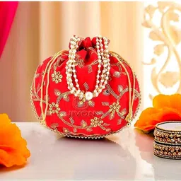 jivon Women Red Potli-picture-41