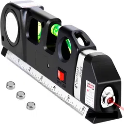 Laser Level laser measure Line 8ft Measure Tape Ruler Adjusted Non-magnetic Non-magnetic Electronic Level-image-11