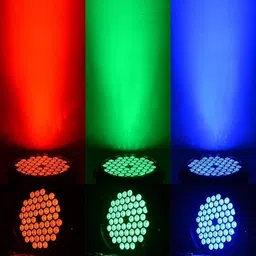 mudgalelectricals Led Par Light with 3W X 60 RGB Leds for DJ Disco Party, Stage Lighting,Weddings Single Disco Ball image 5