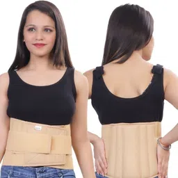 NEW-Lumbo Sacral (L.S Belt) Corset- Back Pain Belt Waist Support (BEIGE)-95 Back / Lumbar Support-image-1