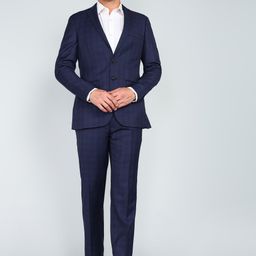 raymond Men SB 2BTN NOTCH LPL SUIT-2PCS SLIM FIT Checkered Suit-picture-3