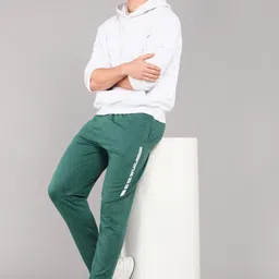 hrx by hrithik roshan Men Solid Green Track Pants image 2
