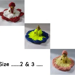 anyfashion Laddu Gopal Winter Dress Size 3 Woolen Clothes Khana ji Krishna Deity Poshak Dress-picture-15