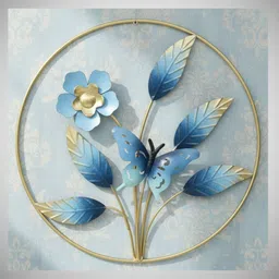 miraclecrafts American Lilly Flower Design Metal Wall Art 40 X 40 X 3 Home Décor_F40-picture-11