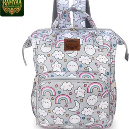 ramyaa Baby Diaper Bag Kids Travelling Bag with Insulated Bottle Pockets printed idaper bag-picture-26