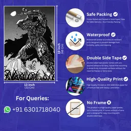 art recall Berserk Wall Poster Anime Poster For Wall Photographic Paper image 5