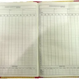 r k sales Attendance Register With In/Out Signature, Pack of 1 1-Part Attendance register image 3