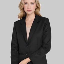 rocksy Women Solid Single Breasted Casual Blazer-picture-21