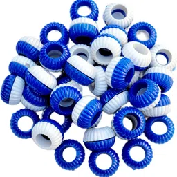 hitesh enterpises Blue & White Pigeon sound foot ring 20 pcs Bird Shoulder Guard-picture-16
