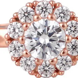 giva Sterling silver Rose Gold Solitaire Spin adjustable ring for women 925 stamped Sterling Silver Cubic Zirconia Rhodium Plated Ring-picture-14