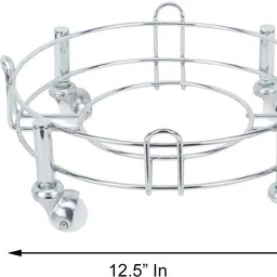 dogwood Cylinder Trolley with High Quality Wheels/Gas Trolly/LPG Cylinder Stand, Premium Quality (Pack of 2) Gas Cylinder Trolley image 4