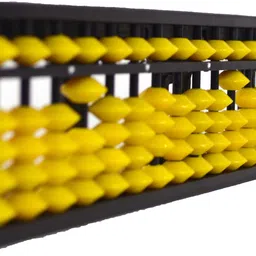 abica Abacus Math Learning Kit for Kids 17Rod Yellow - Pack of 25 image 2