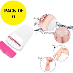 herrlich Pink Razor for women & girls 6 pcs card Blade, Men & Women image 1