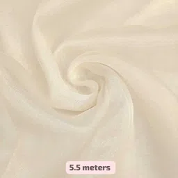 ramiv vastra Unstitched Organza Multipurpose Running Fabric Solid image 3