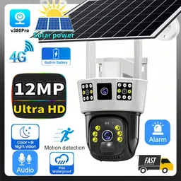 AVOIHS 4G SIM PTZ Security Camera SolarPowered AI Motion Alerts Night Vision 2Way Audio Security Camera-picture-11