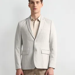 arrow Men Solid Single Breasted Formal Blazer image 5