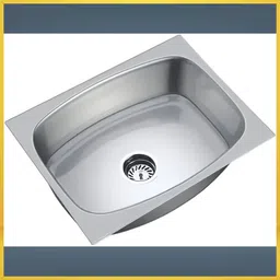 304 Grade Steel Sink – 18"x16"x8" Glossy Kitchen Use Modern Stainless Kitchen Sink 18x16x8 Vessel Sink-image-3