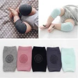 hidden beauty L2 Baby Crawling Knee Pad Glue Non-Slip Crawling Socks (pack of 2) Multicolor Baby Knee Pads image 4