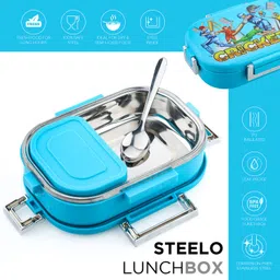 jony Steel Tiffin Box 2 Containers Lunch Box image 4