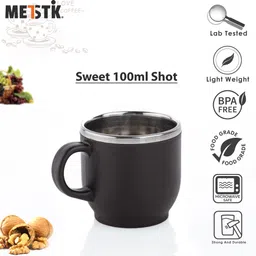 metstik Pack of 6 Plastic Small Tea / Coffee Cup set image 3
