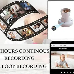 SIFATECH Bulb Holder 1080P HD Wi-Fi Camera 2024 Newest Version Security Indoor Security Camera image 3