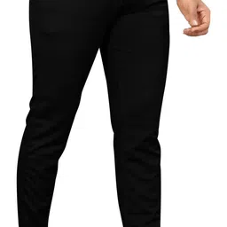 ridhika fashion Men Regular Fit Black Polycotton Trousers-picture-14