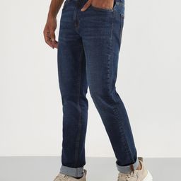 lee Men Slim Mid Rise Dark Blue Jeans-picture-25